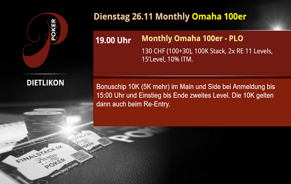 Monthly Omaha (PLO) 100er