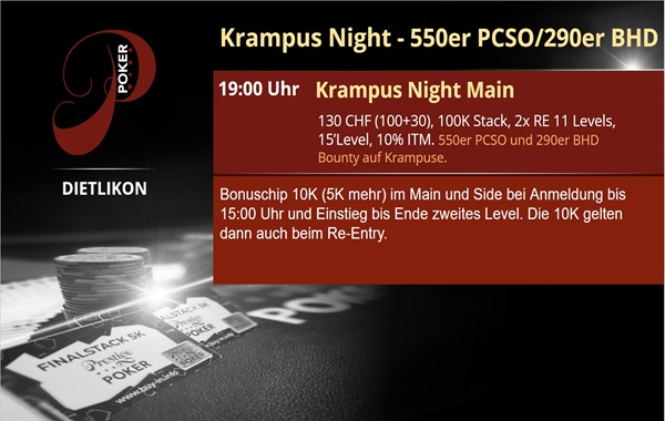 Krampus Night- 550 PCSO/290 BHD Bounty